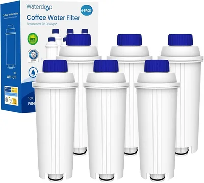 Waterdrop, 6 filtros de agua compatibles De'Longhi