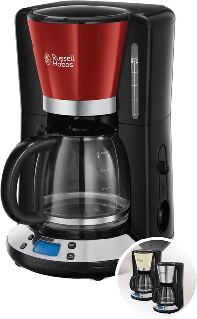 Russell Hobbs Colours+ cafetera de goteo 15 tazas, 1,25 L