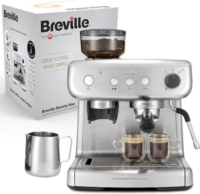 Breville Barista Max, espresso con molinillo y vaporizador