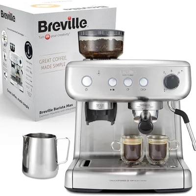 Breville Barista Max, espresso con molinillo y vaporizador
