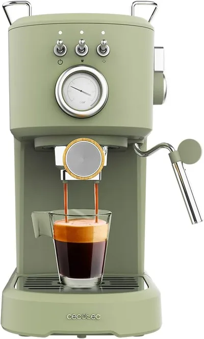 Cecotec Power Espresso 20 Retro Green, espresso 20 bares