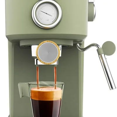 Cecotec Power Espresso 20 Retro Green, espresso 20 bares