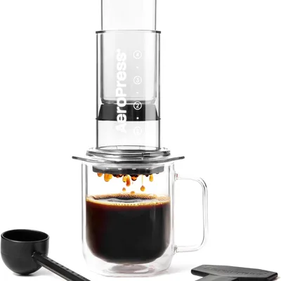 AeroPress Clear, prensa de café 3 en 1 de Tritan irrompible
